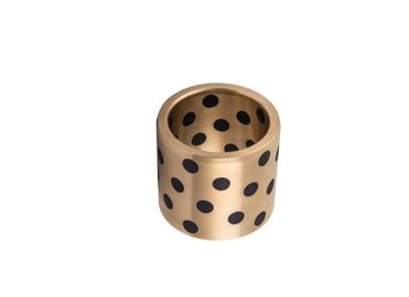 Bronze With Embedded Solid Lubricant Straight Bushing 45 Mm ID 55 Mm OD 40 Mm Length