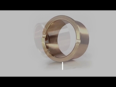 Cast Turned Bronze Sleeve Bushings Double Loop Anti Corrosion