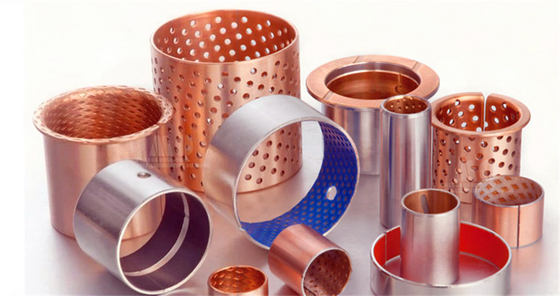 Beli Kemasan Makanan & Minuman Industri Self-Lubricating Bronze Flanged Sleeve Bushes Bearings pembuatan online