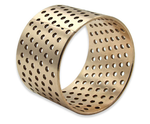 Beli Flanged Bronze Metallic Self-Lubricating Bushings Dengan Through Holes Material CuSn8 / CuSn6.5 pembuatan online