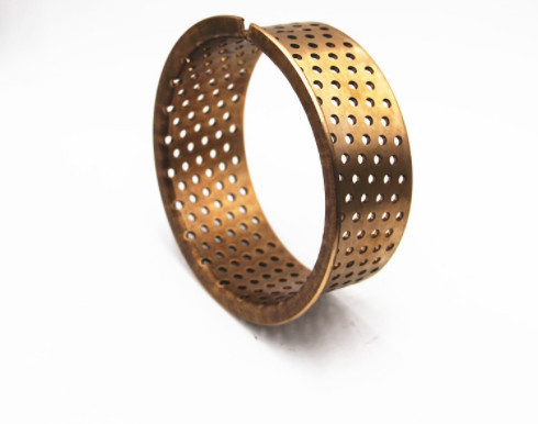 Beli Rolled Tin Bronze Bushings Perforated |  Perforasi Minyak Geser Bushing CuSn8 pembuatan online