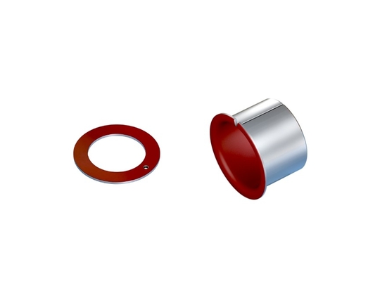 Beli Metric Cylindrical Metal Polymer Merah  Sleeve Bush Alternatif Komposit Bearings pembuatan online