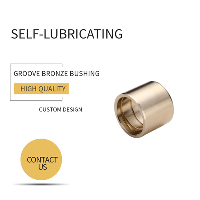 Beli Customzied Groove Bronze Gleitlager Thin Wall Sleeve & Flange Untuk Excavator pembuatan online