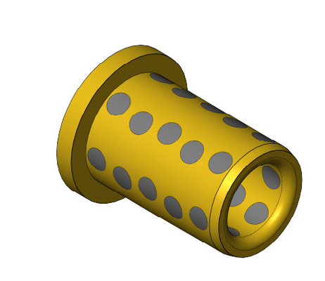 Beli Bebas Minyak CuAl10Fe5Ni5 Flange Bronze Bushing Self Lubrication pembuatan online