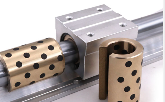 Beli Solid Cast Bronze Self Lubricating Guide Bushing Kebisingan Rendah pembuatan online