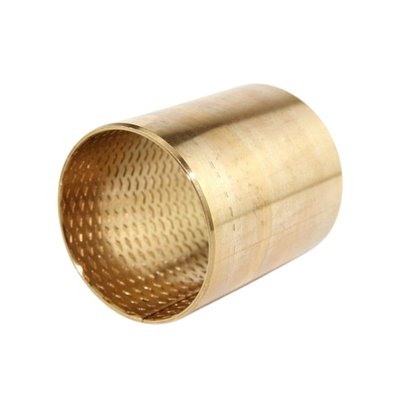 Harga yang bagus Bushing Lengan Perunggu Kapasitas Beban Tinggi Yang Terbuat Dari CuSn8 Dengan Indentasi Pelumasan on line