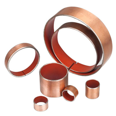 Harga yang bagus Baja yang didukung logam-polimer Low Friction Plain Bearings Perunggu Thrust Washer Merah on line