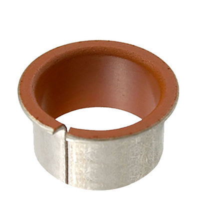 Harga yang bagus Metal-Polymer Low Friction Plain Bearings Flange Bushing Red  Coated Collar Bush on line