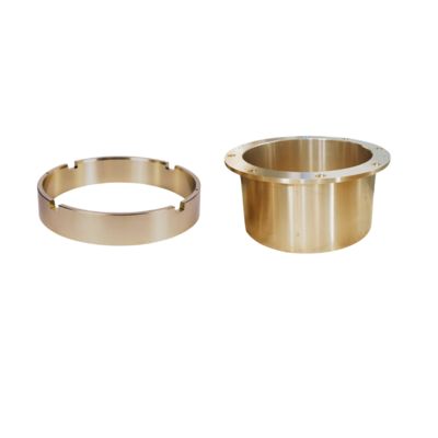 Harga yang bagus Customzied Groove Bronze Gleitlager Thin Wall Sleeve & Flange Untuk Excavator on line