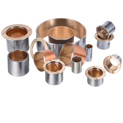 Harga yang bagus Track Roller Flange Bimetal Bearing Bushes, Steel Bronze Bimetal Bush on line