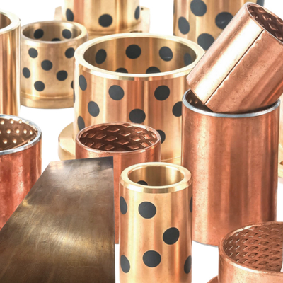 Harga yang bagus AlSn20Cu Baja Dukungan Self Lubricating Bronze Bearings dengan Grafit Diisi alur on line